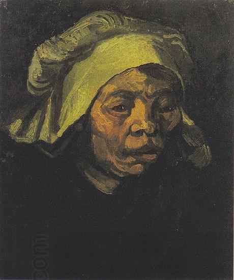 Vincent Van Gogh Head of a Peasant woman with white hood China oil painting art